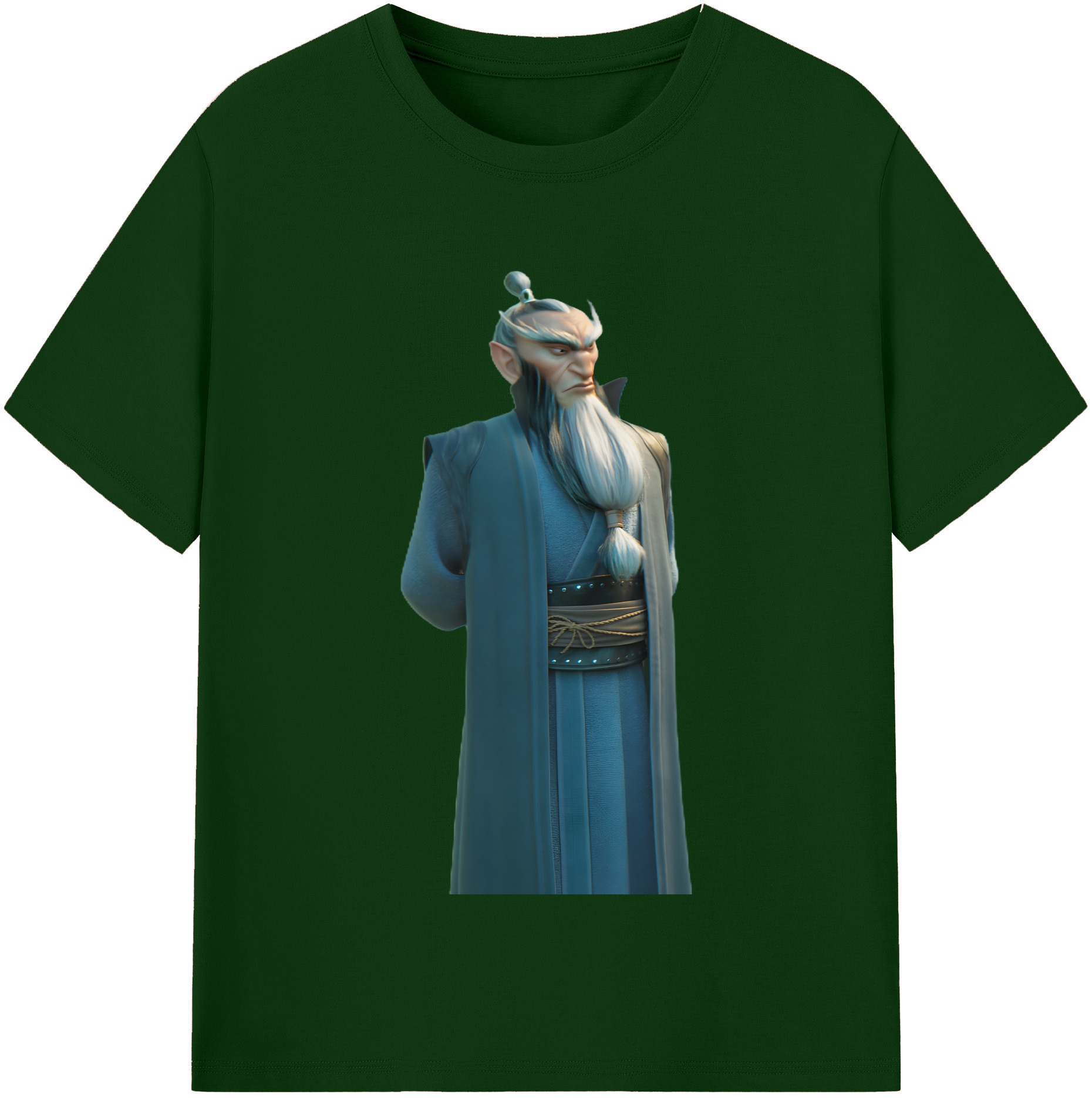 （画像用） Ne Zha 2 ナタ 魔童の大暴れ 綿100％半袖Tシャツ（フロントプリント）